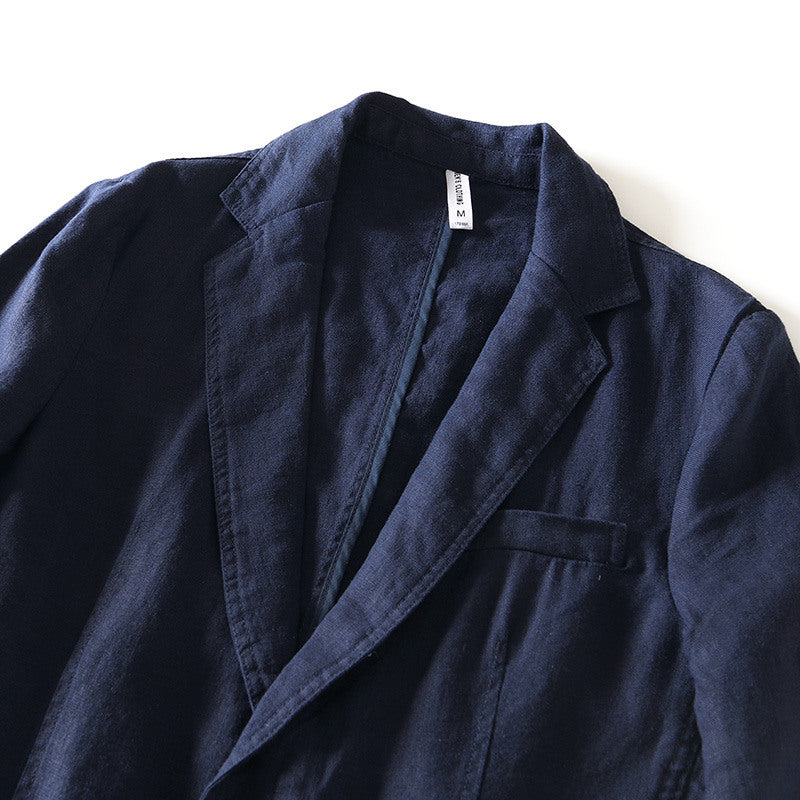 Pure Linen Vintage Business Jacket