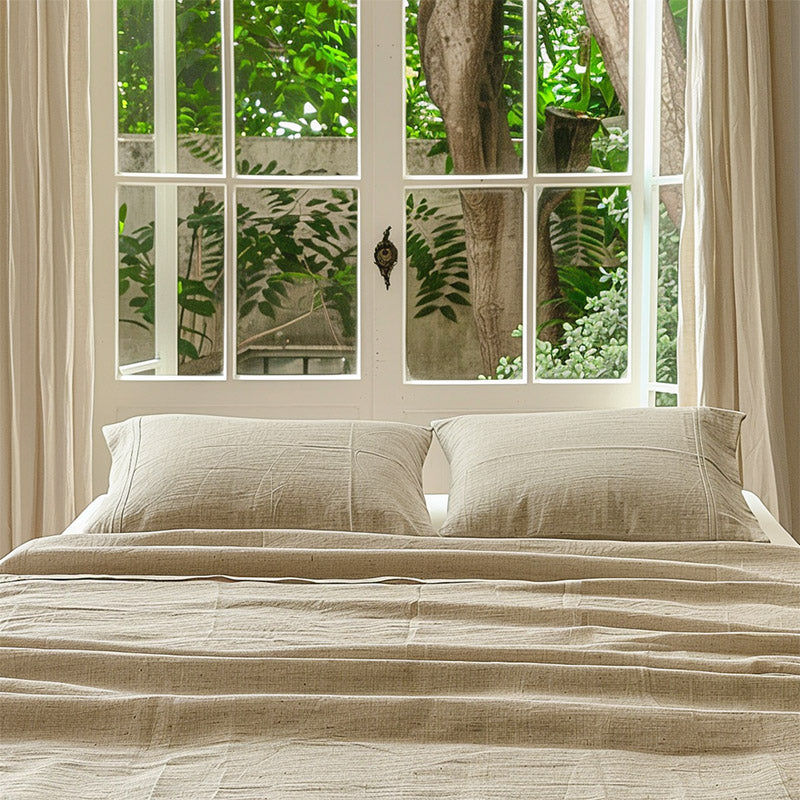 Washed Linen Flat Sheet