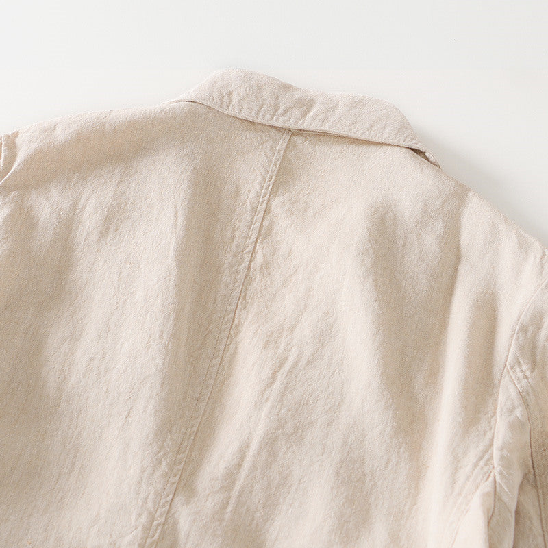 Pure Linen Vintage Business Jacket