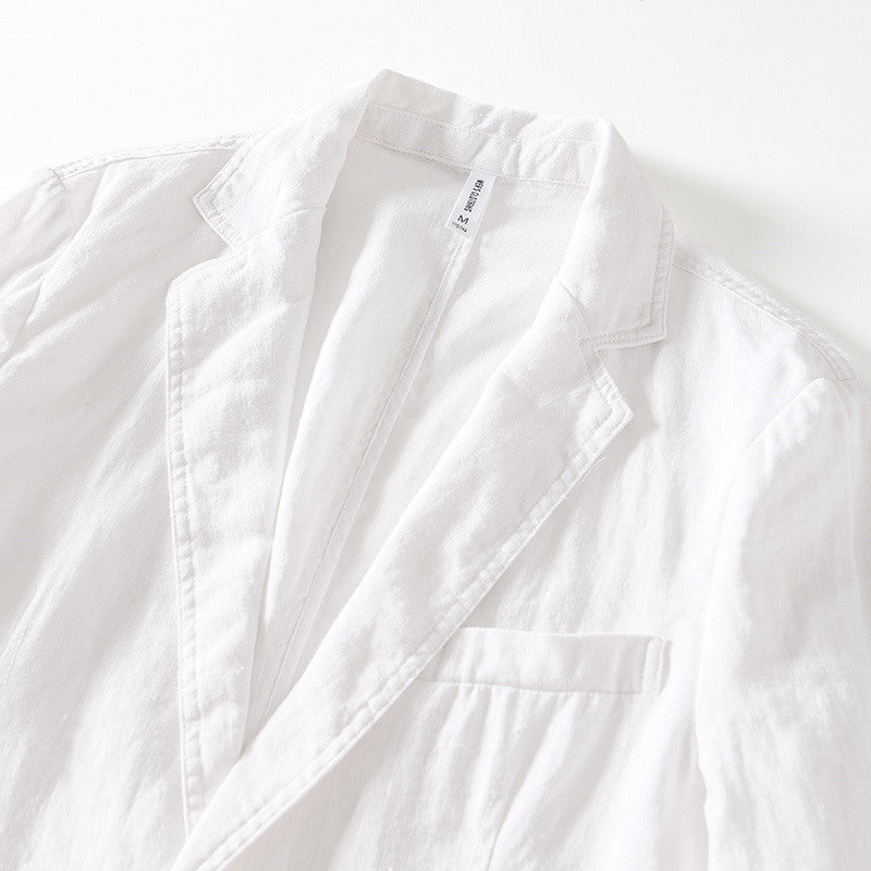 Pure Linen Vintage Business Jacket