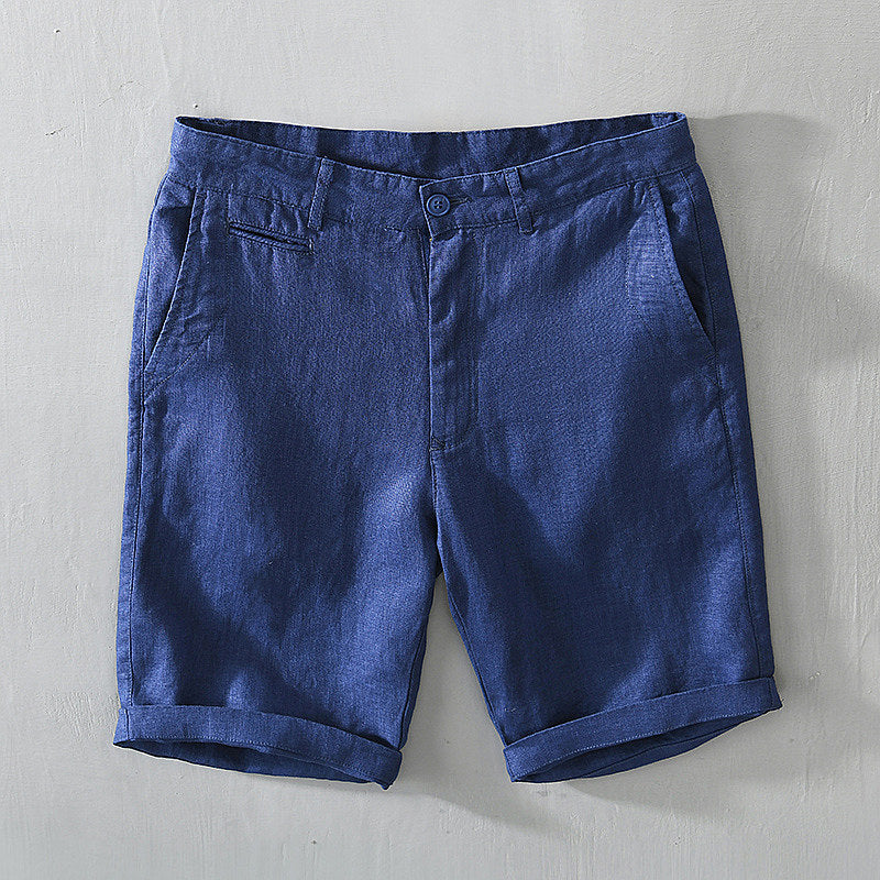 Pure Linen Beach Loose Shorts