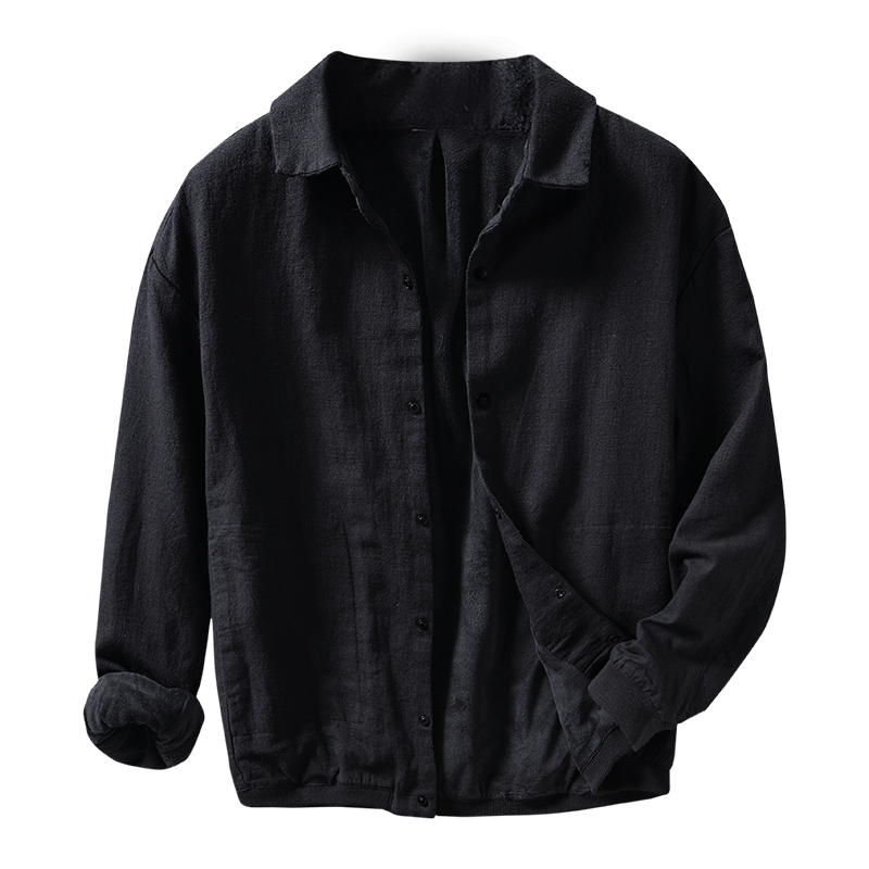 Ramie Retro Fleece Loose Jacket