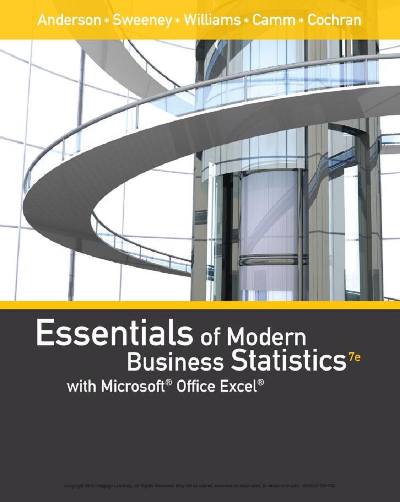 Essentials of Modern Business Statistics with Microsoft Office Excel 7th Edition