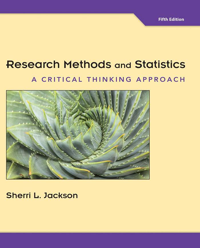 Research Methods and Statistics A Critical Thinking Approach 5th Edition