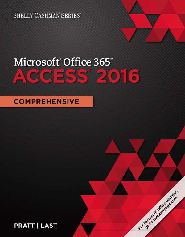 Shelly Cashman Series Microsoft Office 365 & Access 2016 Comprehensive