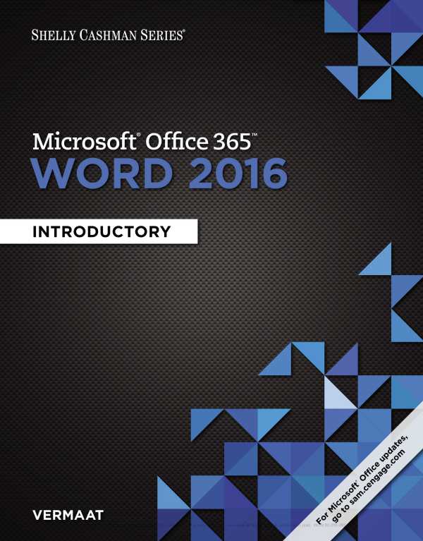 Shelly Cashman Series Microsoft Office 365 & Word 2016 Intermediate Edition