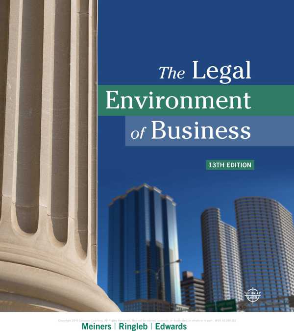 The Legal Environment of Business 13th Edition